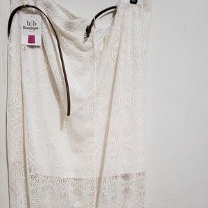 Double side split skirt